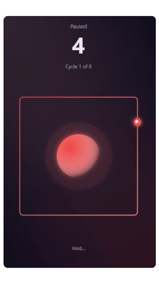 Breathing technique 4-4-4-4